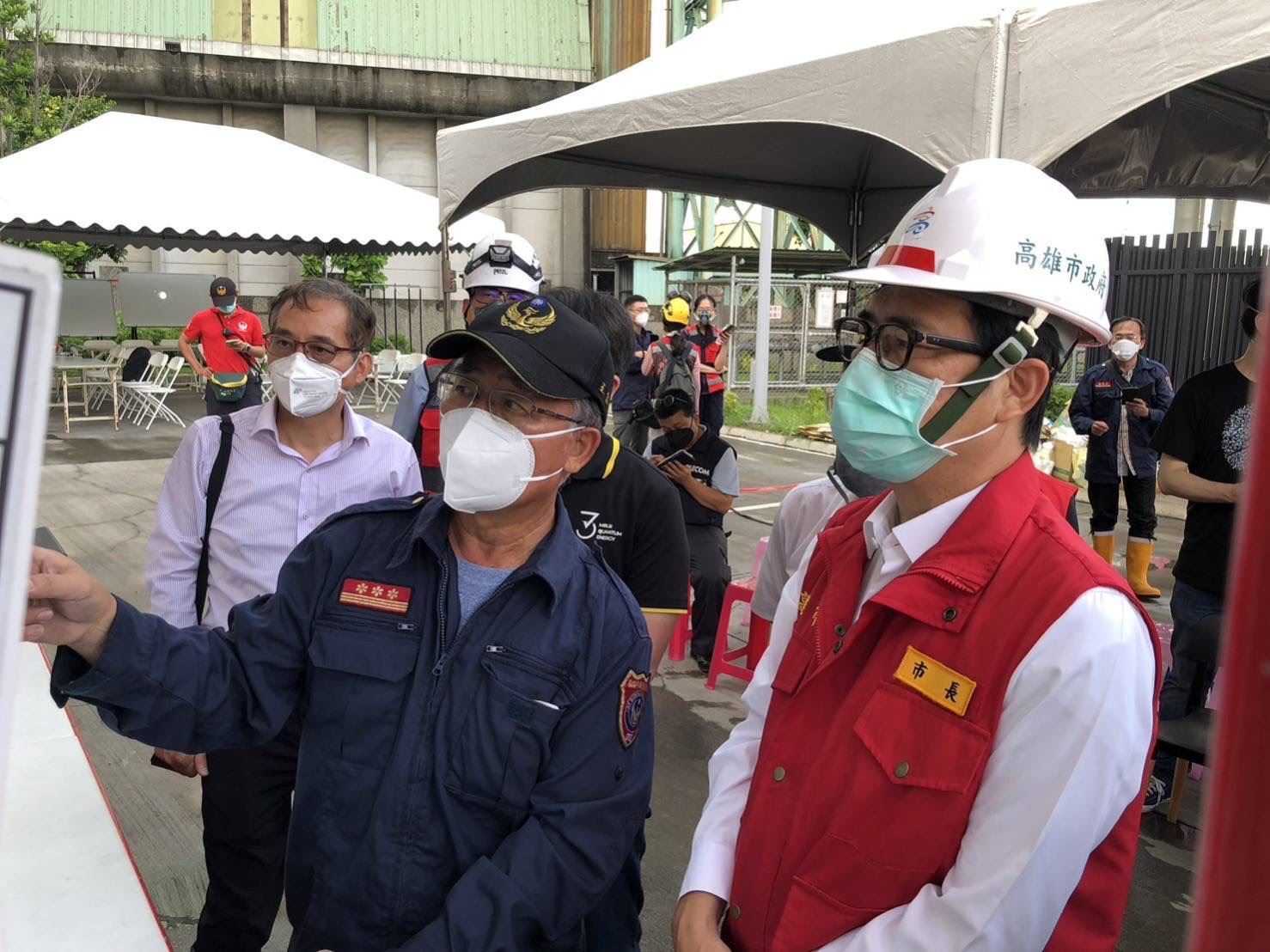 【代發高雄市政府消防局新聞稿】小港三元能源火警火勢熄滅 主力消防部隊今日中午撤離....