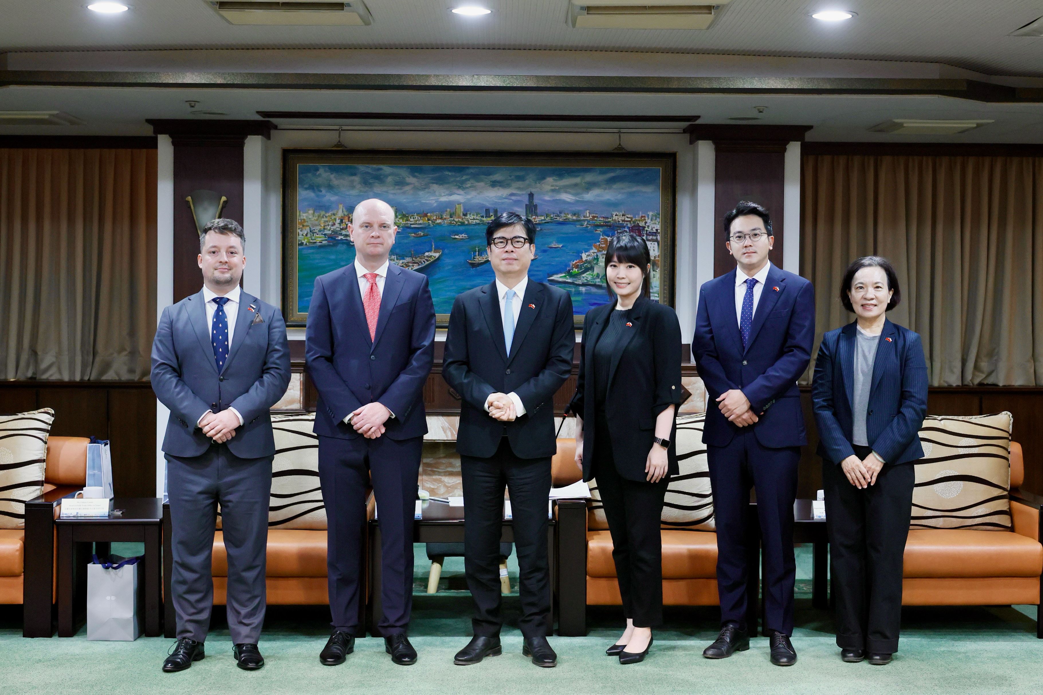 波蘭臺北辦事處畢爾斯基處長首訪高 陳其邁：以城市多元合作深化台波友誼