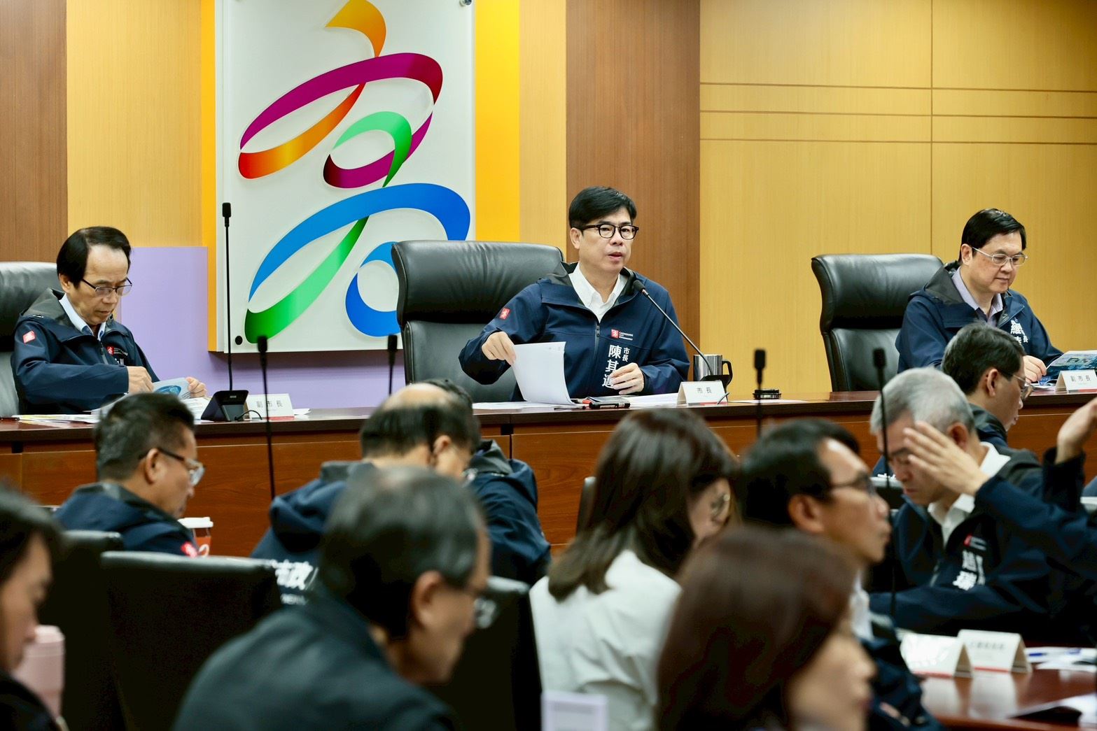 感謝春節期間同仁堅守崗位 陳其邁勉全力為市政打拚