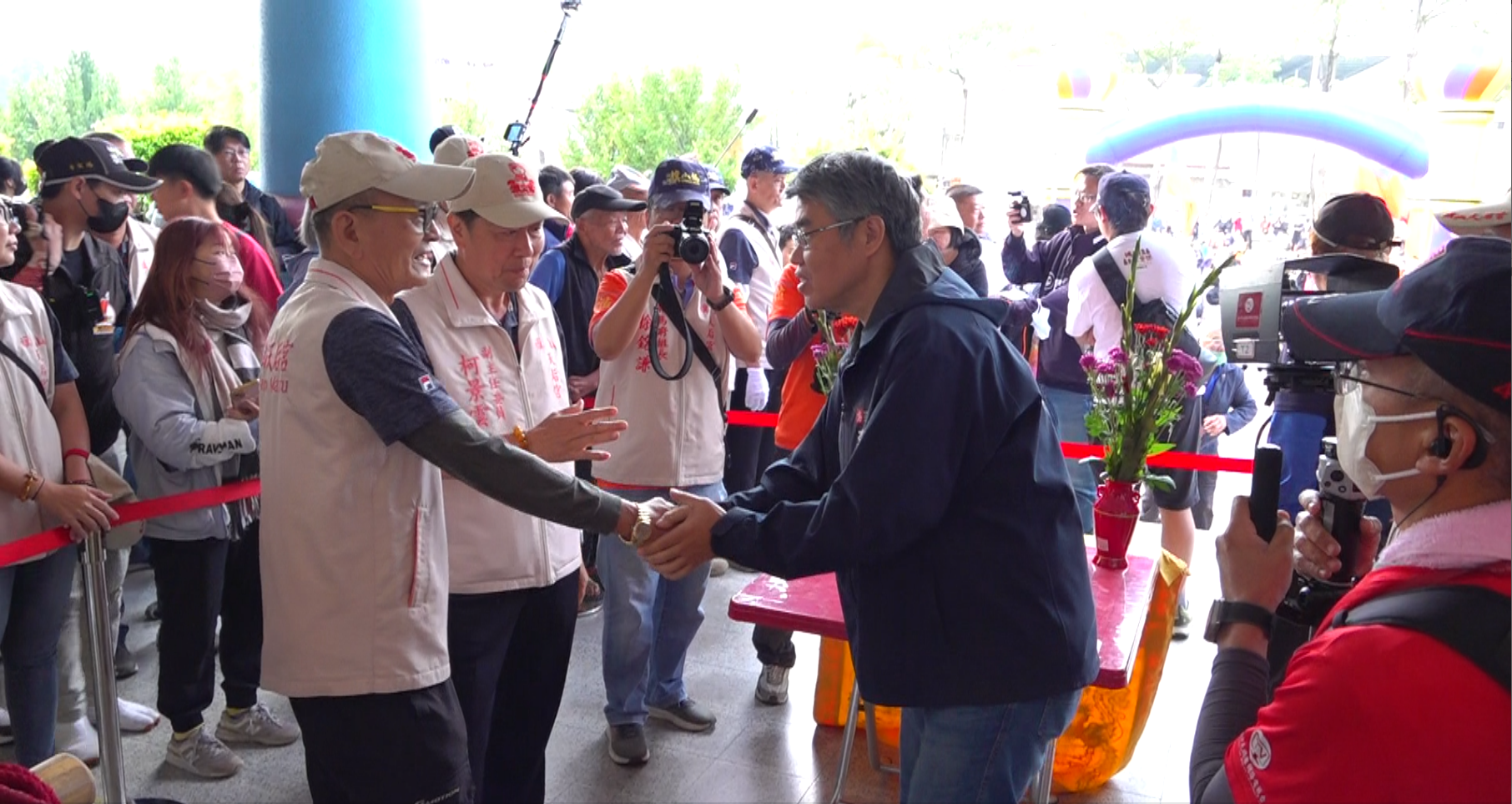 出席旗山天后宮馬年媽祖文化節　李懷仁與民同祈平安、點炮迎福氣