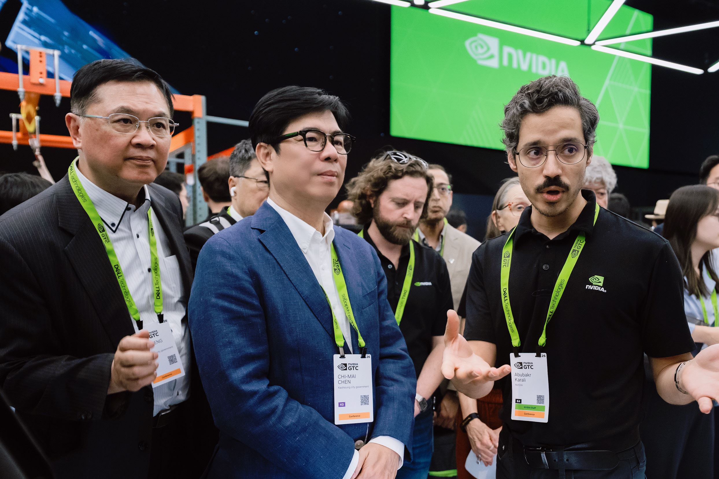 高雄實踐AI智慧治理！陳其邁GTC巡禮科技巨頭、會晤NVIDIA高層 串聯供應鏈....