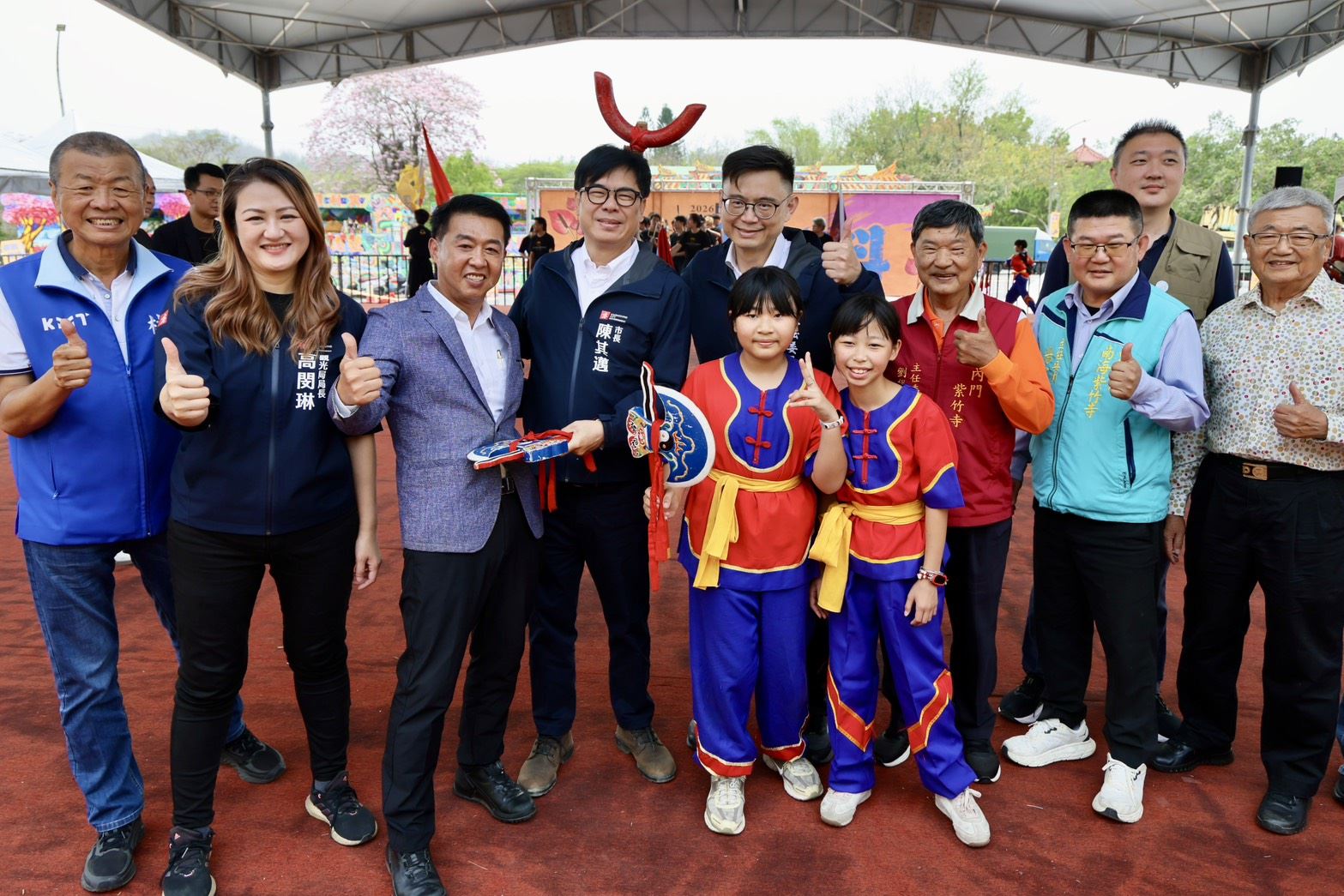 內門宋江陣熱鬧登場 陳其邁邀全台民眾共賞傳統藝陣魅力