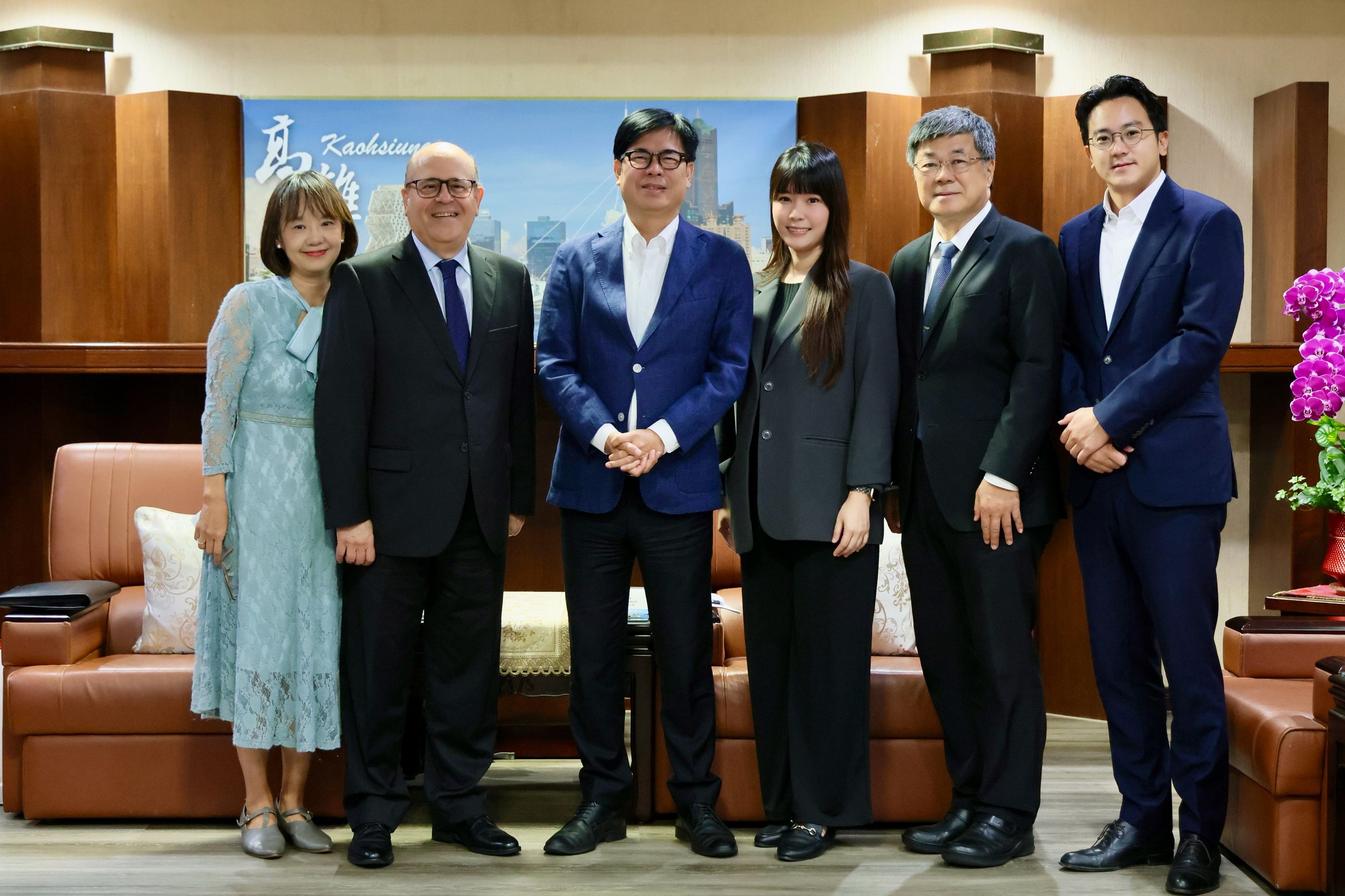 西班牙商務辦事處長上任後首訪高 與陳其邁暢談多元合作