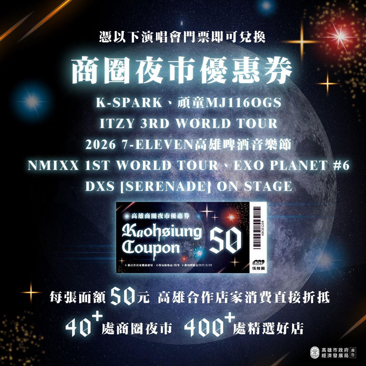 台韓大咖週週開唱到暑假！G-Dragon、太妍、子瑜、頑童即將登陸高雄 高市府續....