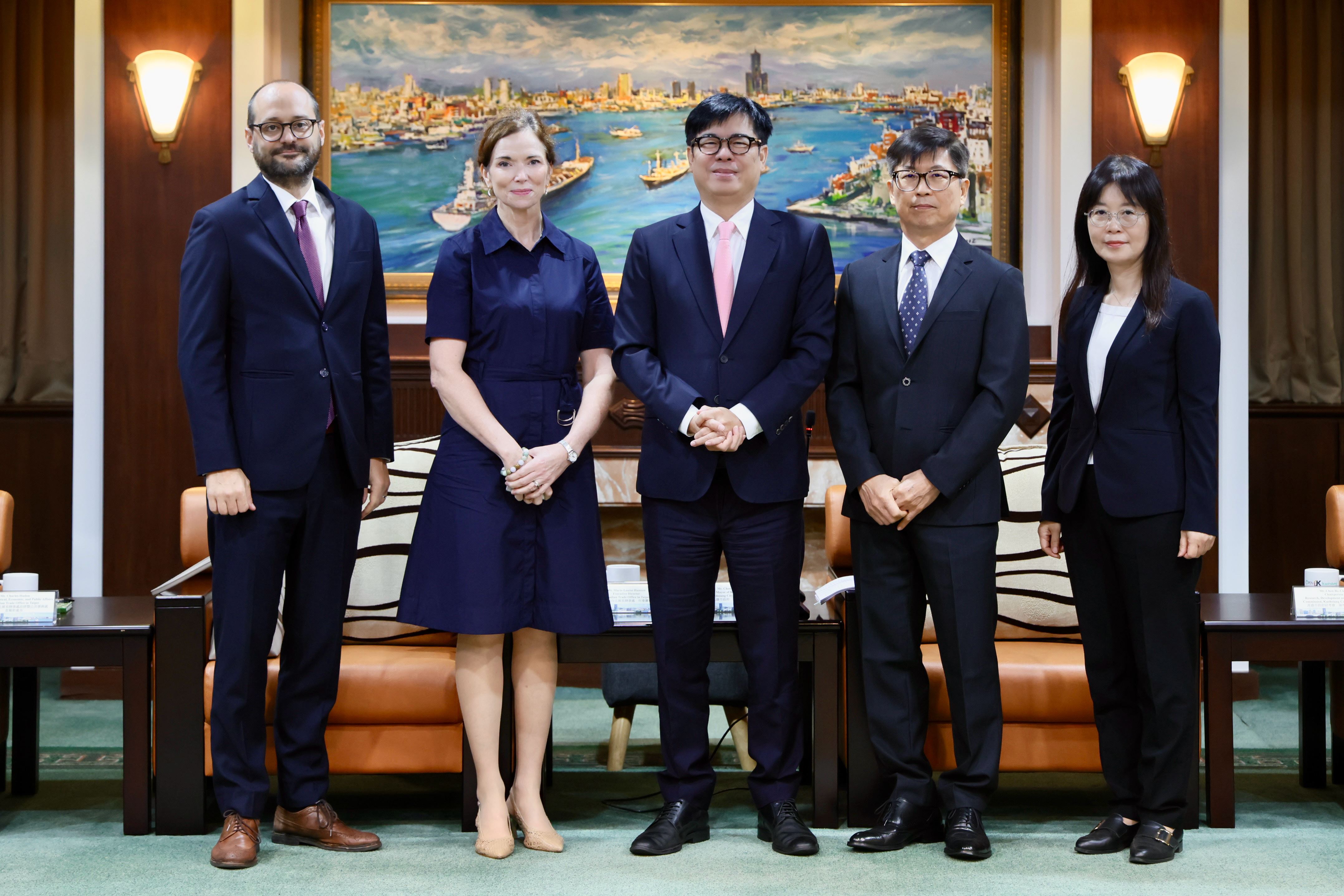 加拿大駐台代表何曼麗拜會陳其邁 盼深化台加合作