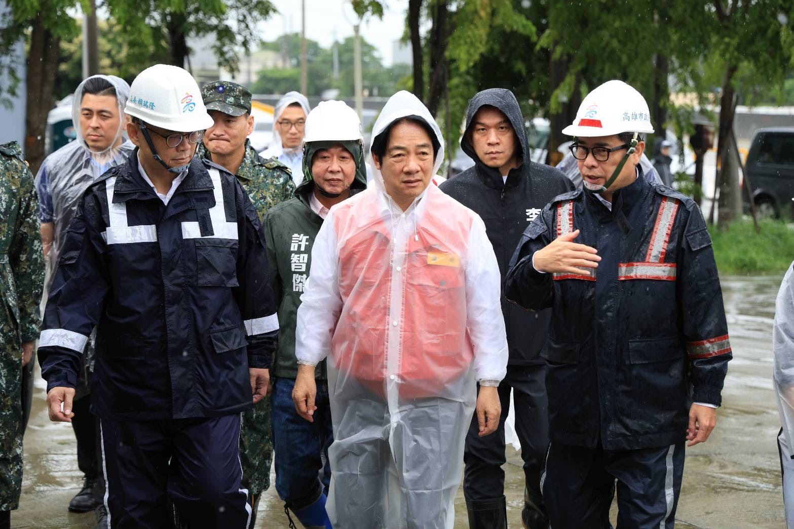 陪同賴清德總統視察北高雄治水工程    陳其邁：中央地方攜手強化高雄治水防洪靭性