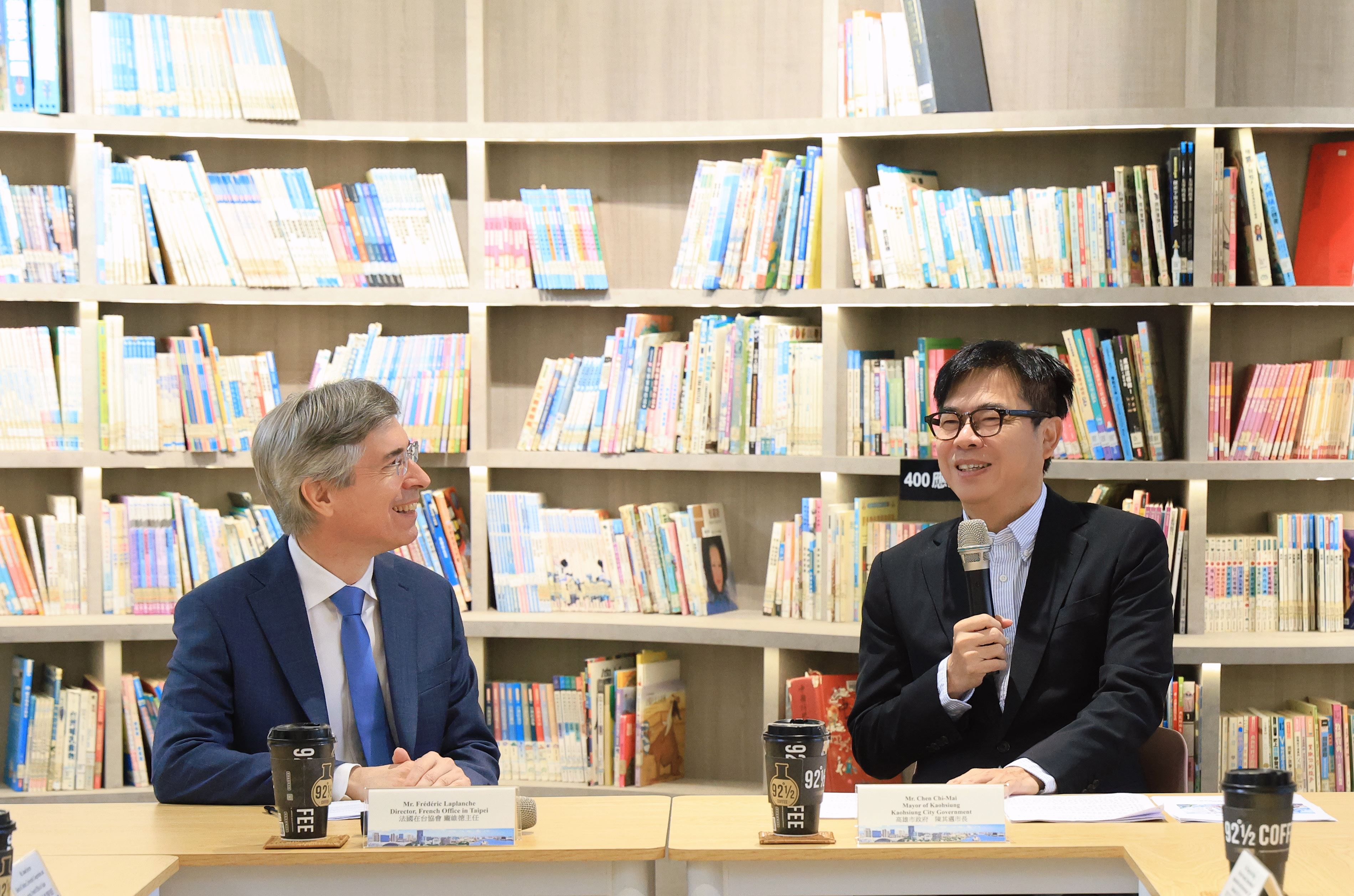 LIFK設校、法國生活節創佳績！陳其邁會晤龐維德 雙方共識深化台法有感合作