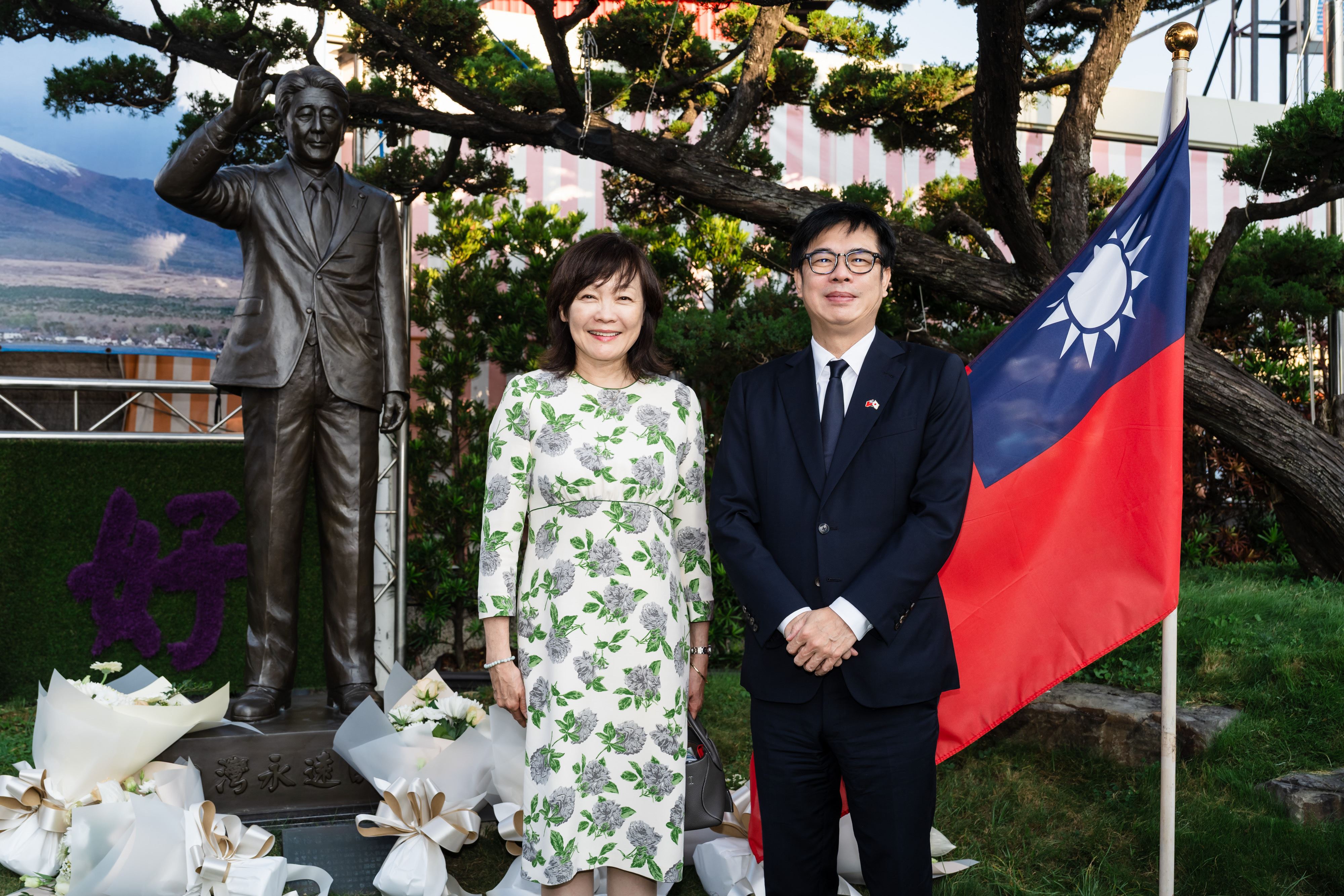 安倍昭惠夫人五度訪高拜會陳其邁　「歡迎回家」延續台日深厚情誼